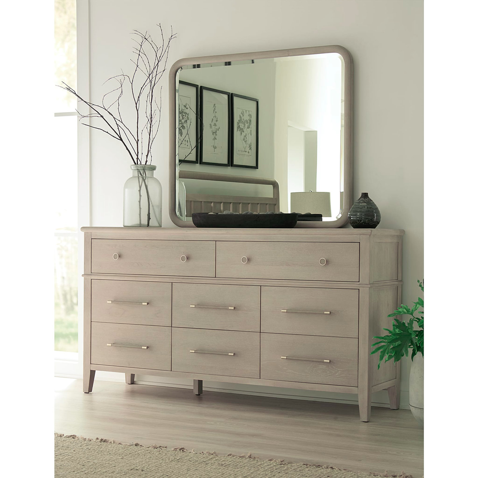 Honey 8 - Drawer Double Dresser