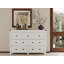 Commode double 7 tiroirs, commode en bois l 47,3 po de largeur pour chambre à coucher-1731991823