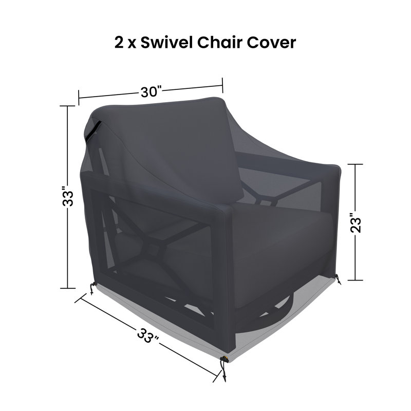 Housses de chaise de patio en aluminium Marindo