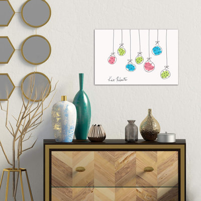 Deck The Halls by Kait Roberts - Wrapped Canvas Print