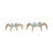Eduan 2 Pieces Mazu Magnifyers, Gold