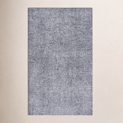 Britley Black White Hand-Tufted Wool Rug