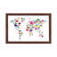 Dinosaur Map Of The World Map II by Michael Tompsett - Print on Canvas-773393991-797031723