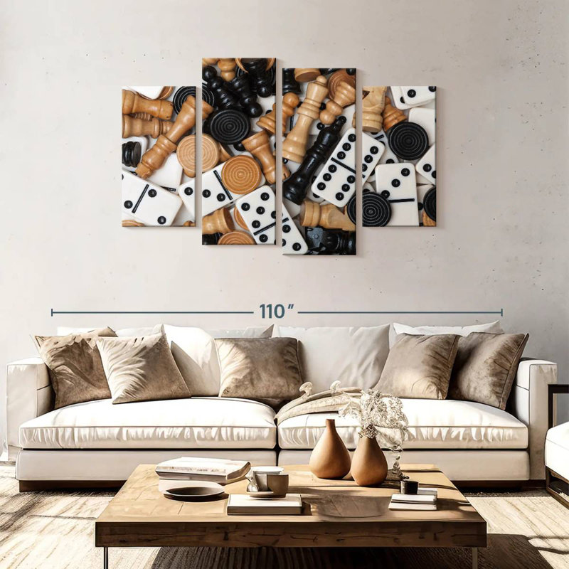 Senne Board Games, 48" H x 75" W