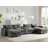 Modular Sectional Sofa With Movable Storage Ottoman And Console, Cup Holder, Wide Seat, 6 Seat U Shaped Couch, Oversized Sofa With USB Charger-440700628-462235509