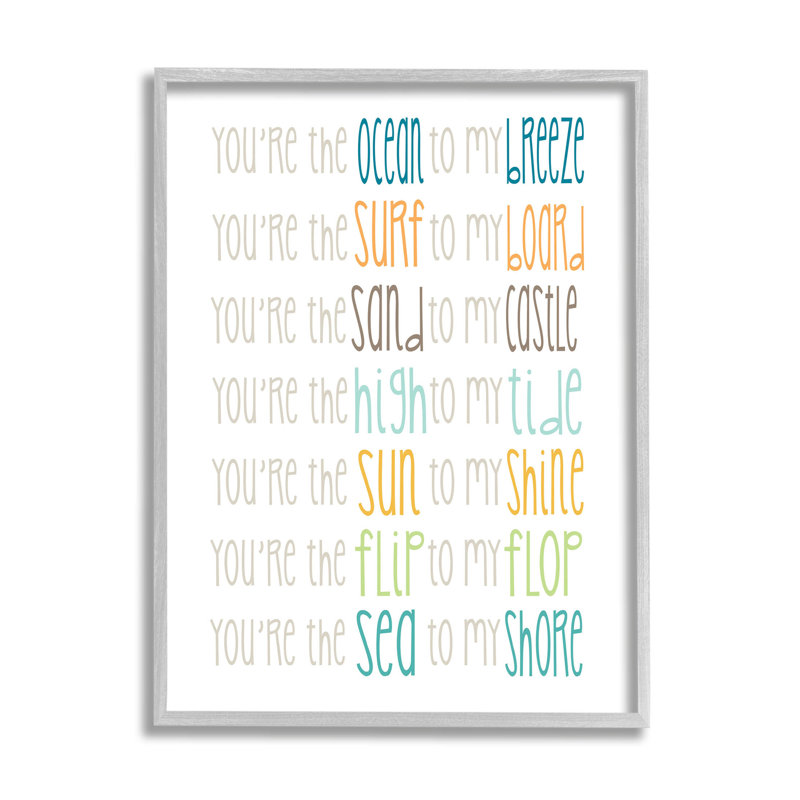 «Nautical Romantic Beach List» par Alli Rogosich - impression sur bois, H 14 po x l 11 po x P 1,5 po