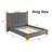 Elvyra Velvet Upholstered Low Profile Platform Bed-808201921-808033229