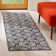 Tapis noir / ivoire à motif géométrique tissé à plat à la main Oak Hill