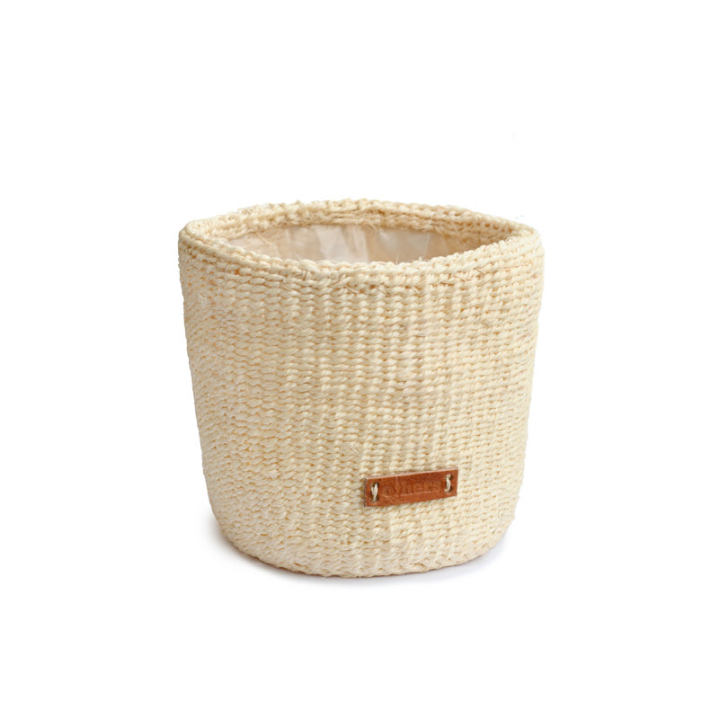 Petit pot à fleurs en sisal