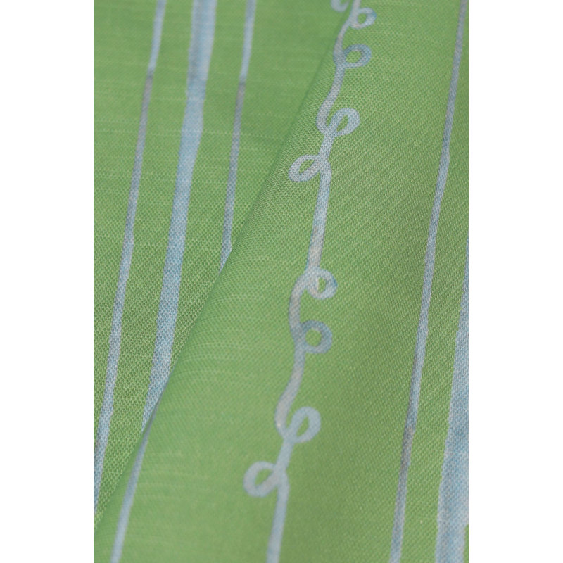 Sister Stripe Lumbar Pillow Cover & Insert, Green/Watercolor Blue Striped