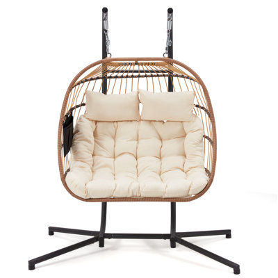 EROMMY 2 Person Swing Chair with Stand