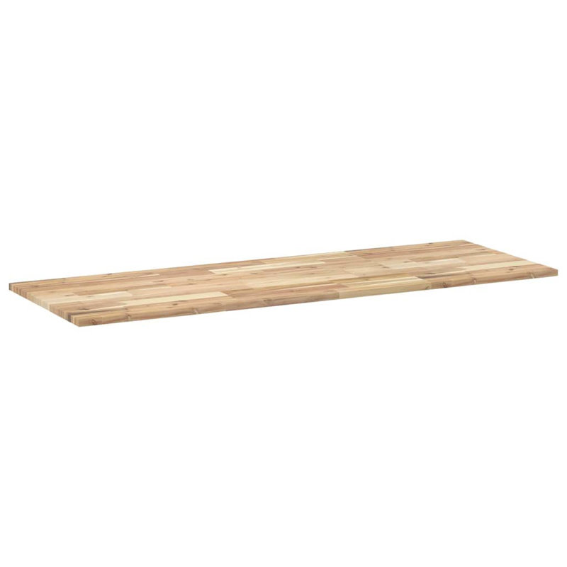  Table Top Rectangular Solid Wood Acacia, Brown, 2cm H x 120cm W x 50cm D