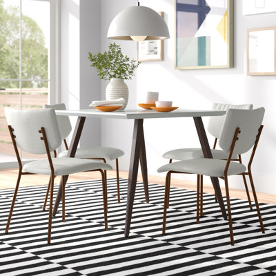 Hamon 4 - Person Four Leg Base Dining Set