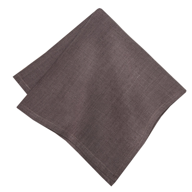 Linen Square Napkin, Steel Lavender