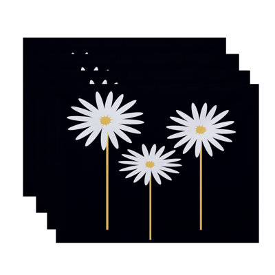 Daisy May Polyester Floral Rectangle Placemat