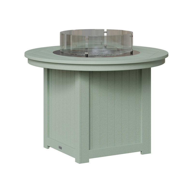 Foyer de table rond Berlin Donoma, Écume de mer, écume de mer, H 36,5 po x l 44 po x P 44 po