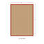 Tapis fabriqué à la main aux États-Unis avec bordure en coton orange brûlé Nannette-73100105
