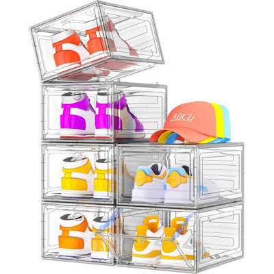 Boîte de rangement à chaussures empilable