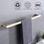 Ensemble de 4 composants de salle de bain mural en acier inoxydable brossé or avec finition