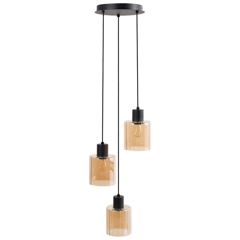 - Light Satin Black Pendant, 1, 120cm H x 29cm W x 29cm D