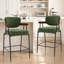 Tabouret de bar rembourré de style moderne du milieu du siècle avec accoudoirs enveloppants-1480024970
