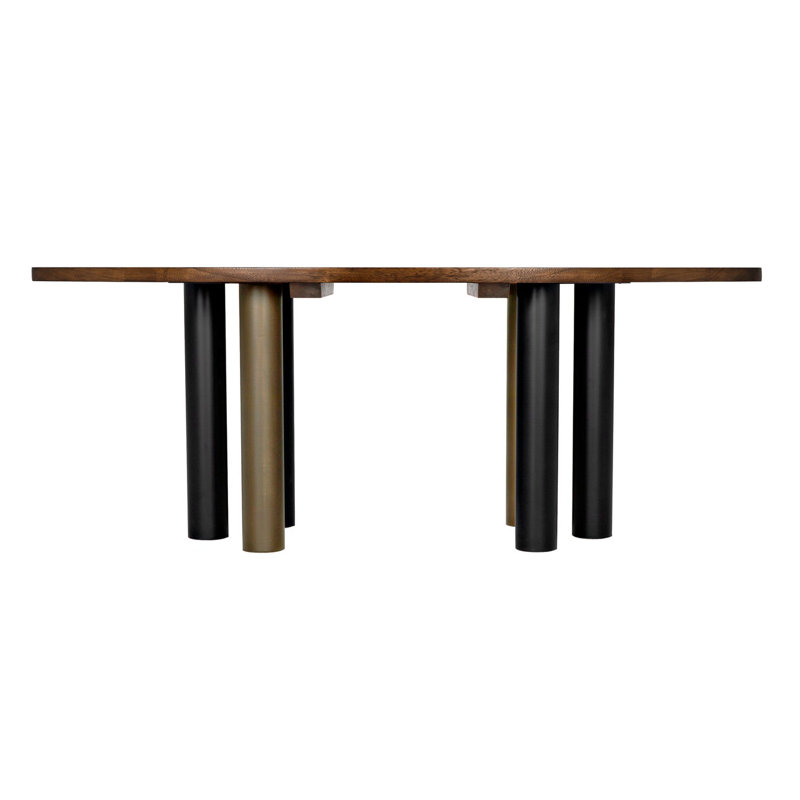 Journal Oval Walnut Wood Dining Table