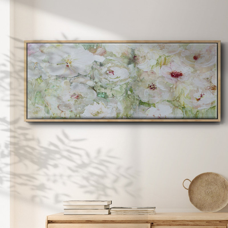 Jardin Blanc- Framed Canvas