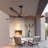 72" Wood Blade Ceiling Fan No Light Remote Control Reversible DC Motor-111624220
