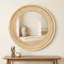 Miroir mural rond 30 po en rotin-133671643-133671645