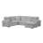 Ratasha 121" W Velvet Sleeper Sectional with Storage and USB Ports -43514960