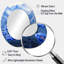 Pivoines bleues sur un sommet de montagne I - miroir mural ovale traditionnel-267388437