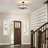 Kourtney 4-Light Farmhouse Modern Clear Glass Semi Flush Ceiling Light-1869264902