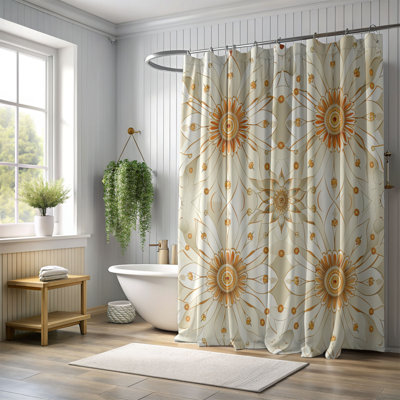 Rideau de douche Retro Mosaic