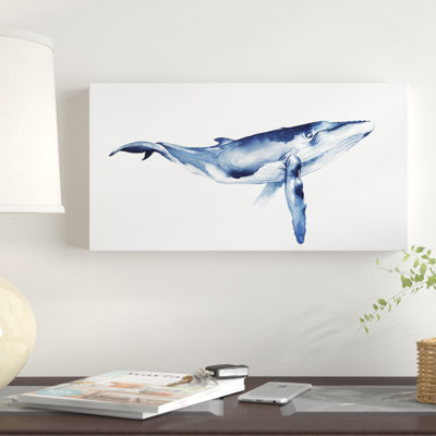 « baleine portrait i », reproduction de peinture à l’acrylique sur toile tendue
