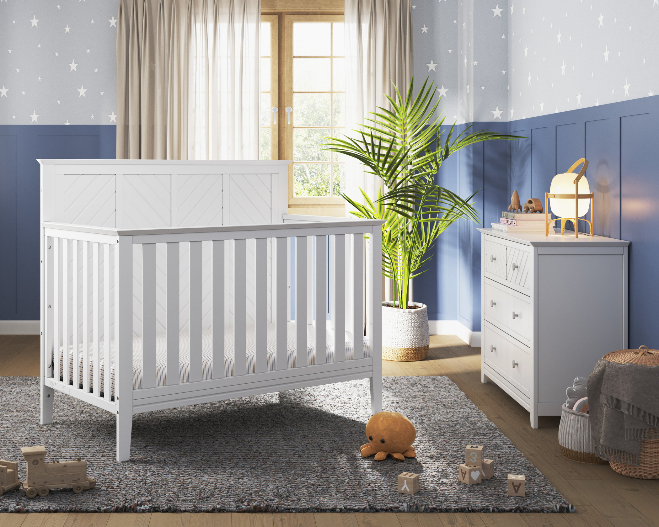 Convertible Crib Crib Nursery Set Delta Children Serta Barrett