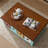American retro style painted coffee table