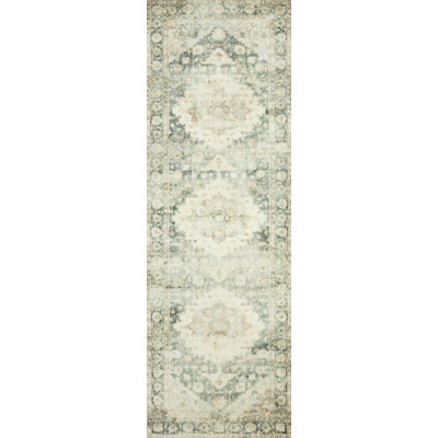Oriental Teal/Ivory Area Rug