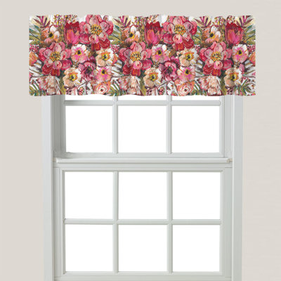 Floral Tailored Window Valance