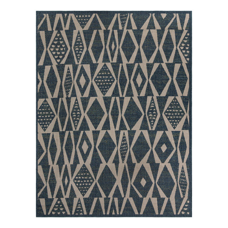 Geometric Indoor / Outdoor Rug, Rectangle 7'10" x 10'
