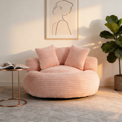 Fauteuil en velours côtelé Corduroy