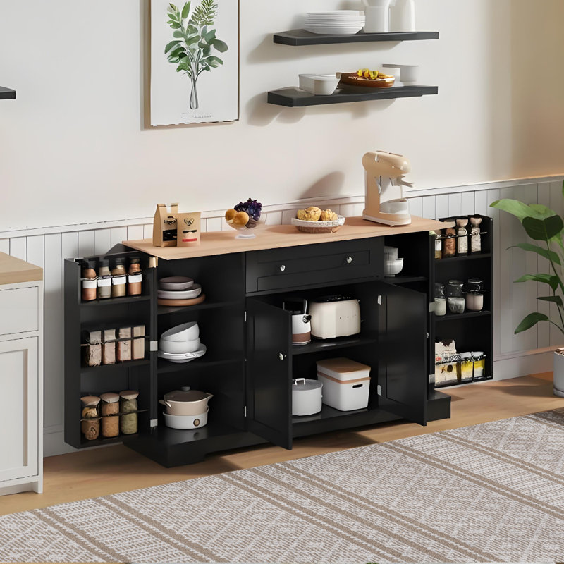 138cm Sideboard, Black