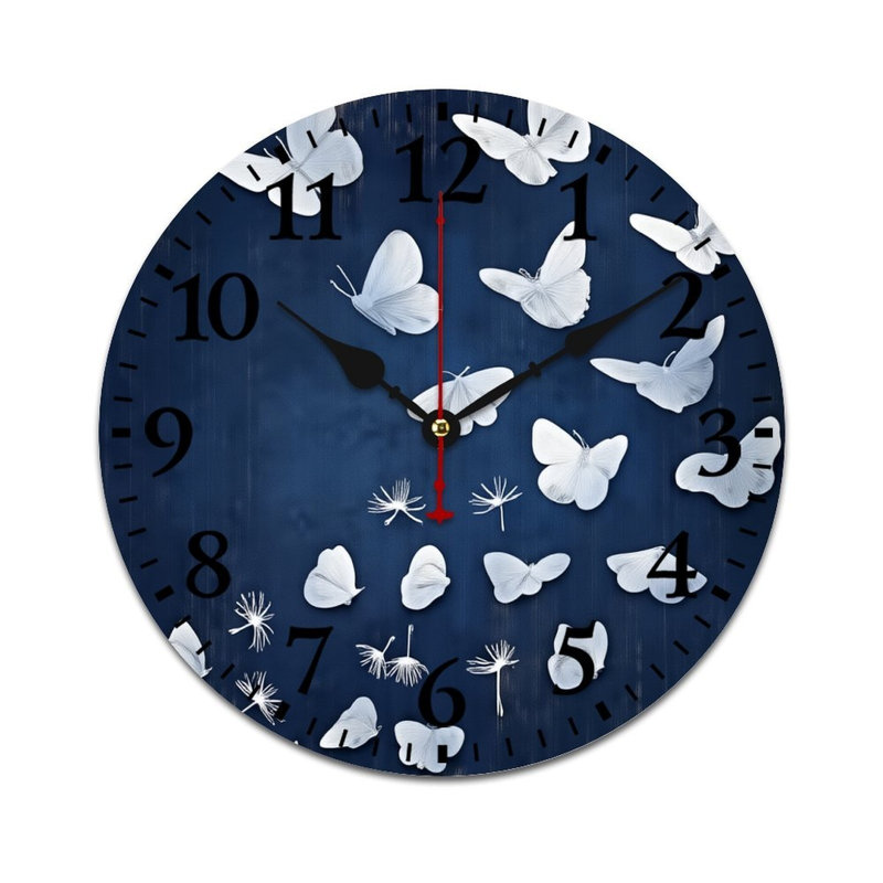 Horloge murale 12 po x 12 po Eucalyptus