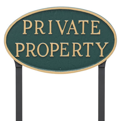 Weather Resistant Metal Garden Sign