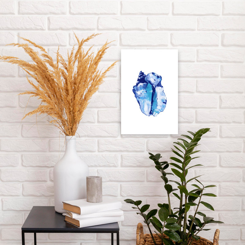 Art contemporain, art abstrait poisson côtier, H 18 po x l 12 po