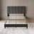 Bed Frame With Headboard Adjustable, Velvet Upholstered  Platform Bed With Headboard-247397675-247397669