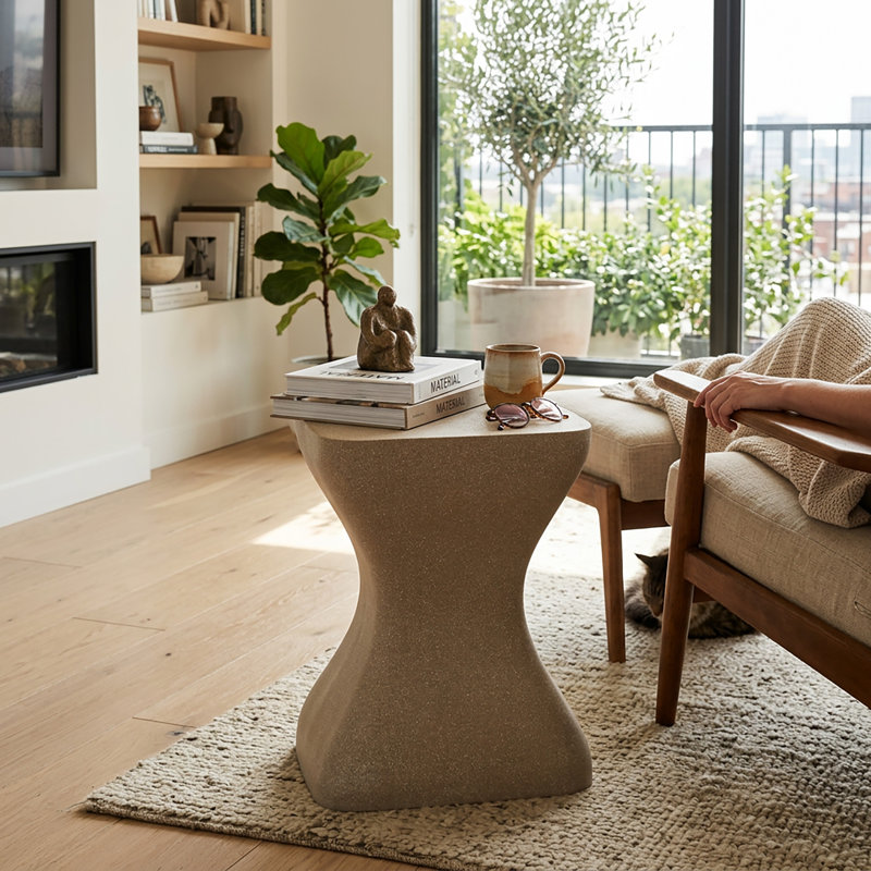 Table d'appoint Mura Taupe