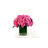 Peonies Arranged in Glass Vase with Grass-105897651-105897649