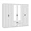 ALLINGTON 6 Door 2 Drawer Wardrobe With Mirror-113360909