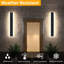 Charlesetta Matte Black Integrated LED Outdoor Sconce
