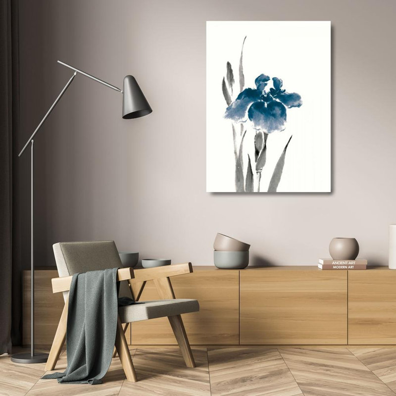 Toile tendue avec châssis Lark Manor ™ Paschke, Chris, titre: Iris japonais III, H 24 po x l 19 po
